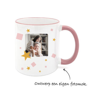 Roze mok bedrukken met eigen foto