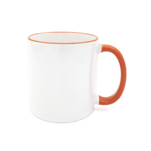 Oranje mok voor een persoonlijk fotokado