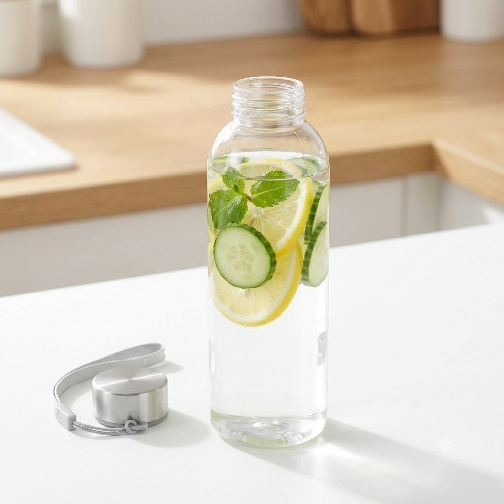 RPET waterfles met draagkoord - Afbeelding 3